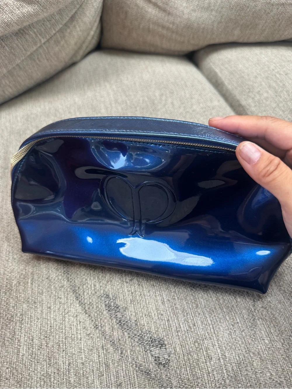 Cle de Peau makeup bag Patent Cosmetic / Makeup Pouch